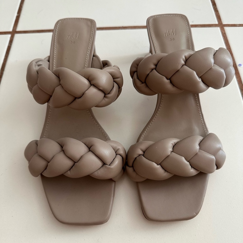 Braided Heeled Sandals